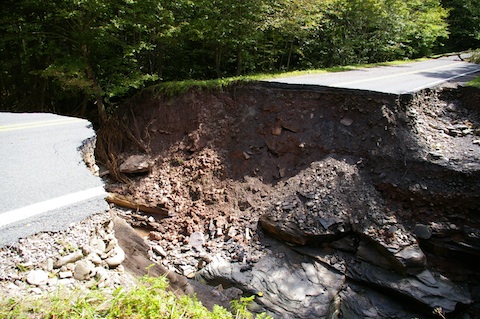The ravine on Rte. 47/Oliverea Road